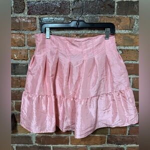 Topshop Shimmering Bubblegum Pink Mini Skirt Size 8